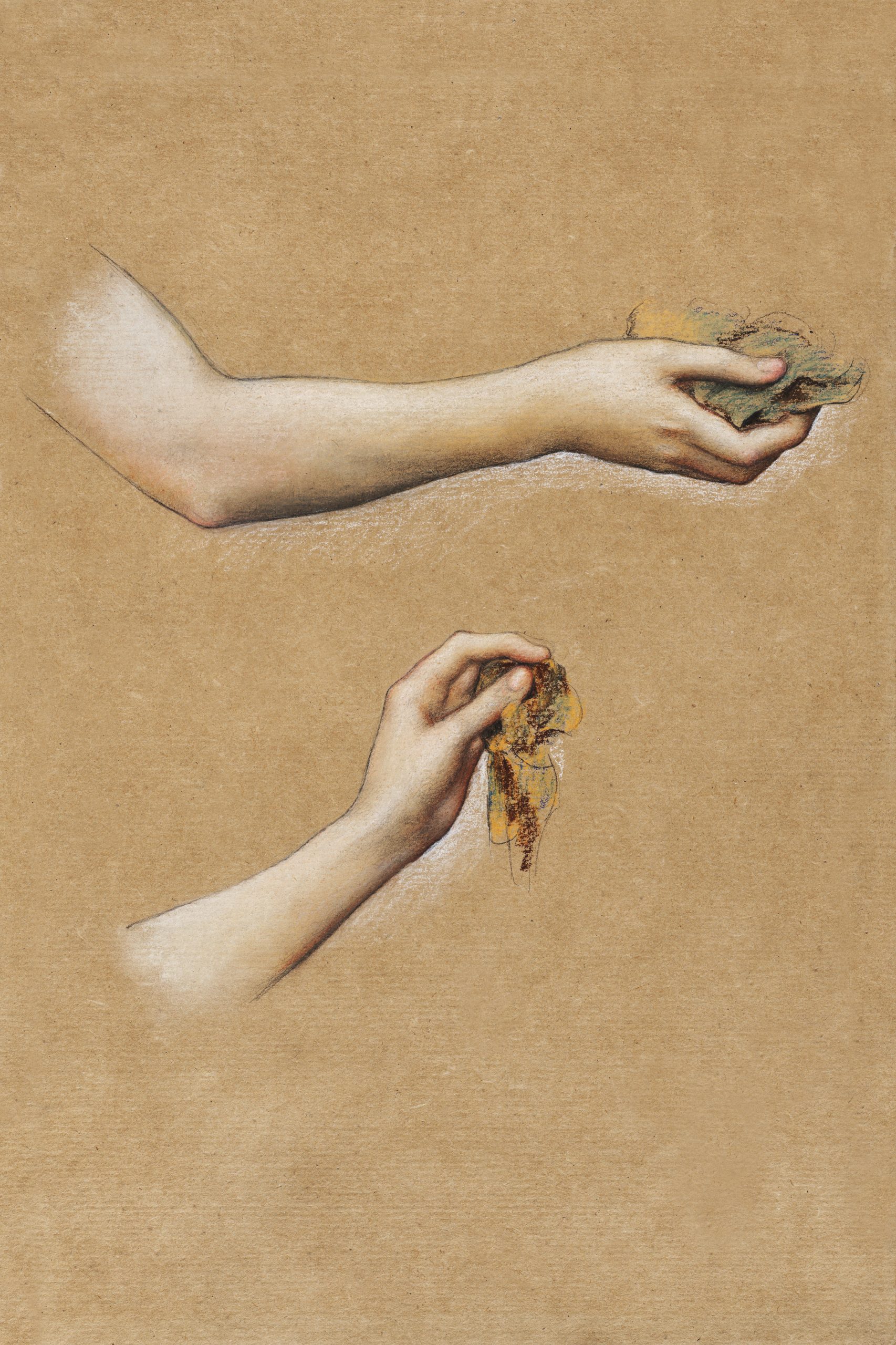 Study of Arms for "The Cadence of Autumn" (1905) by Evelyn De Morgan. Original from The Met Museum.